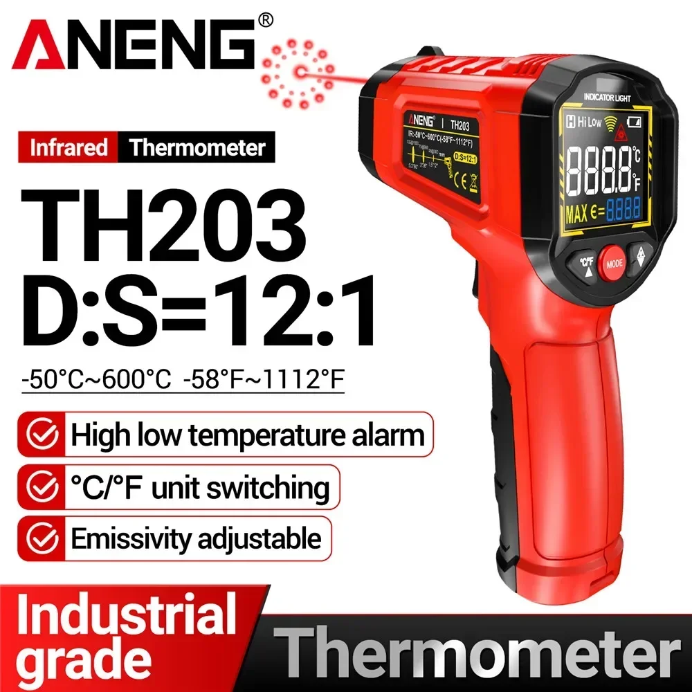 Industrial Infrared Laser - Infrared thermometer -50℃~600℃ high-precision laser thermometer