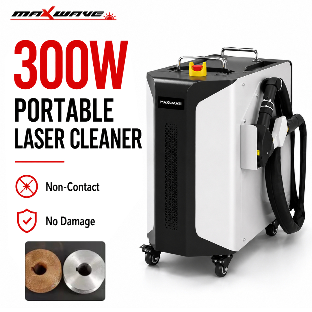 Industrial Laser Cleaning Equipment - Maxwave 300W Laser Cleaner Portable Handheld