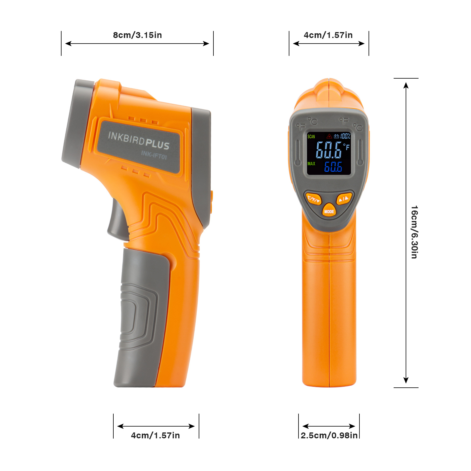 Inkbird Laser Infrared Thermom - Industrial Infrared Laser review and price