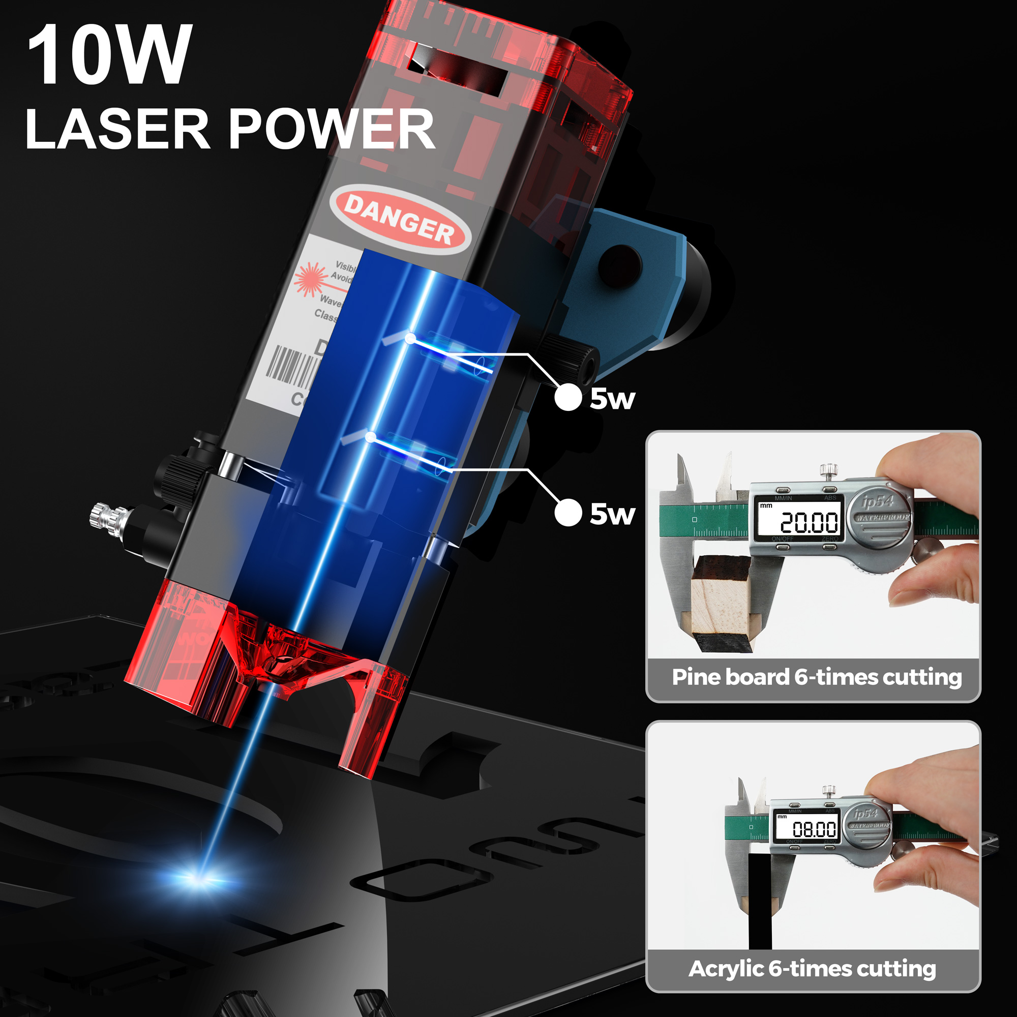 Twotrees TTS-10Pro Laser Engra - Industrial Laser Printing Machine review and price