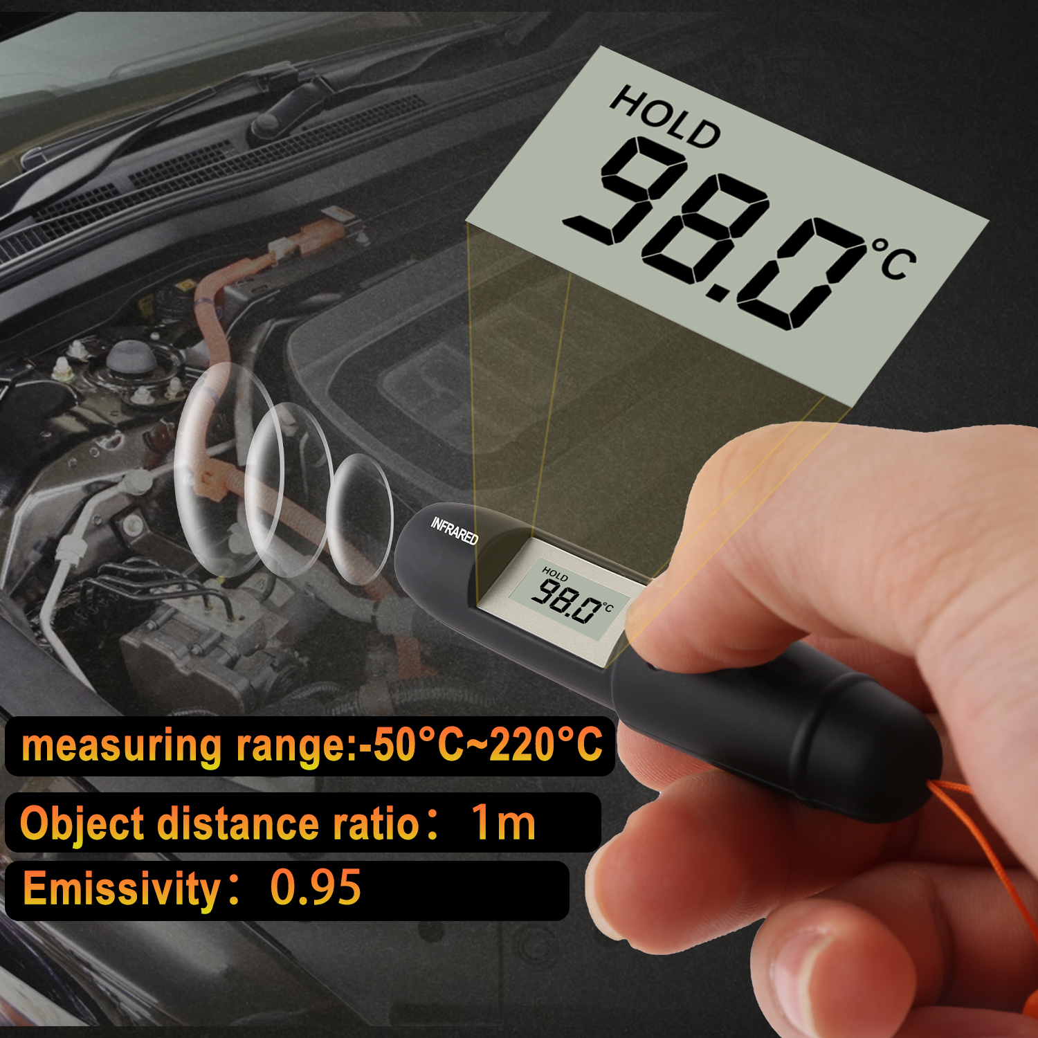 Mini Infrared Thermometer Pen  - Industrial Infrared Laser review and price