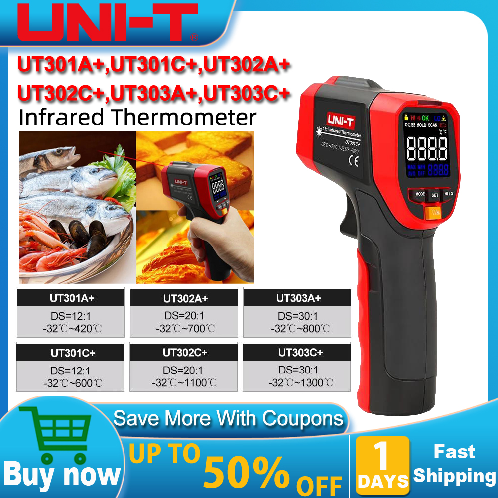UNI-T UT301A+ UT301C+ Non Cont - Industrial Infrared Laser review and price