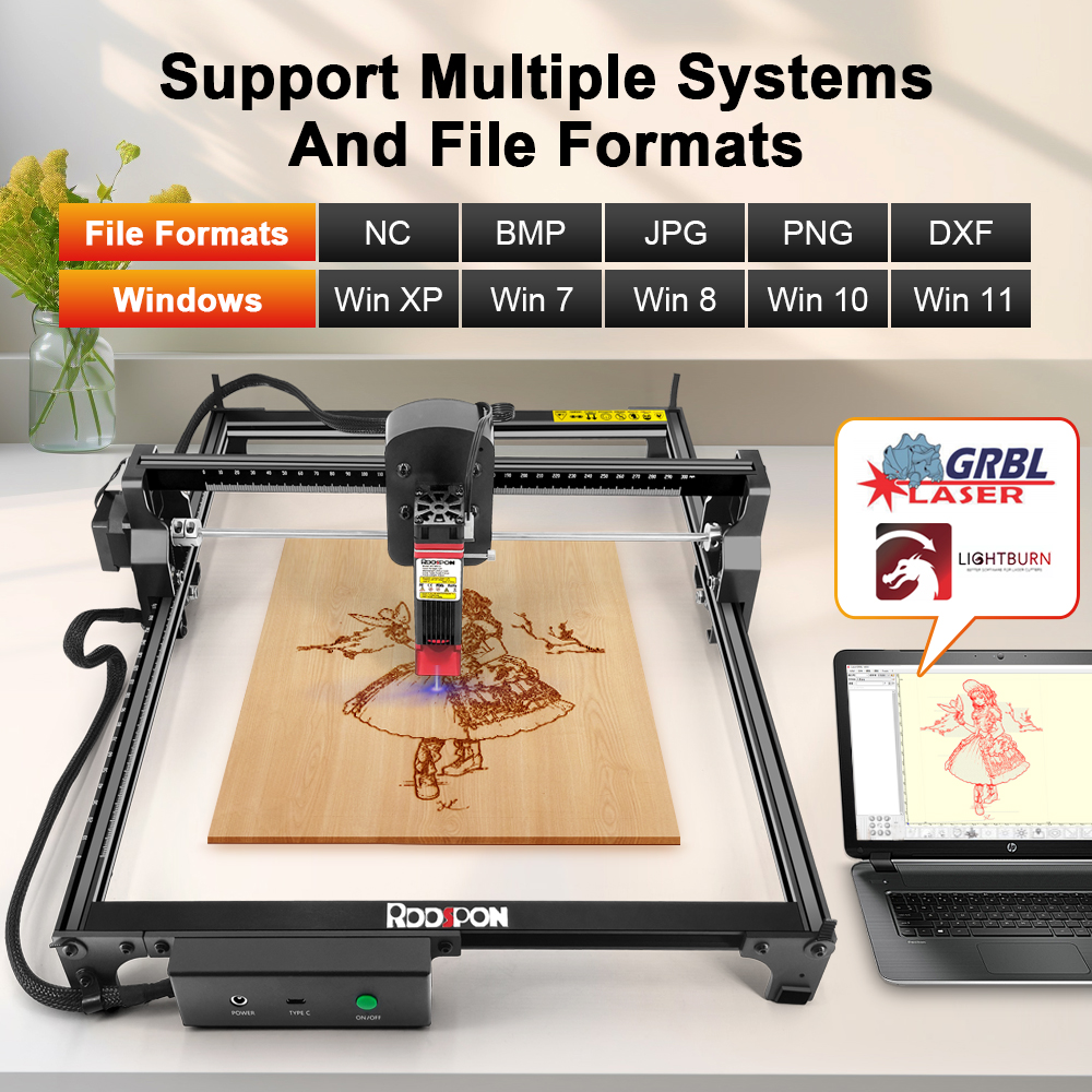 RDDSPON Laser Engraver 2.5W 7W - Industrial Laser Printing Machine review and price