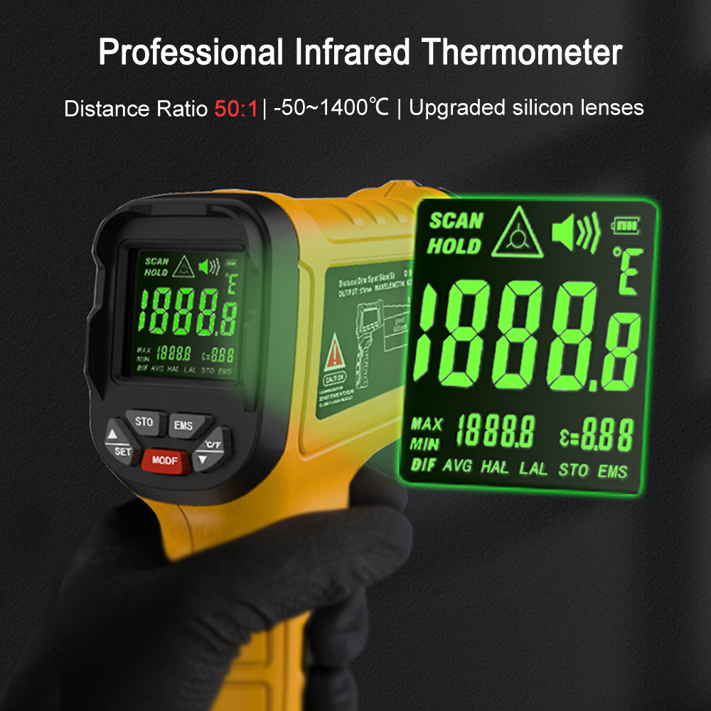 BSIDE -50~1400C Infrared Therm - Industrial Infrared Laser review and price
