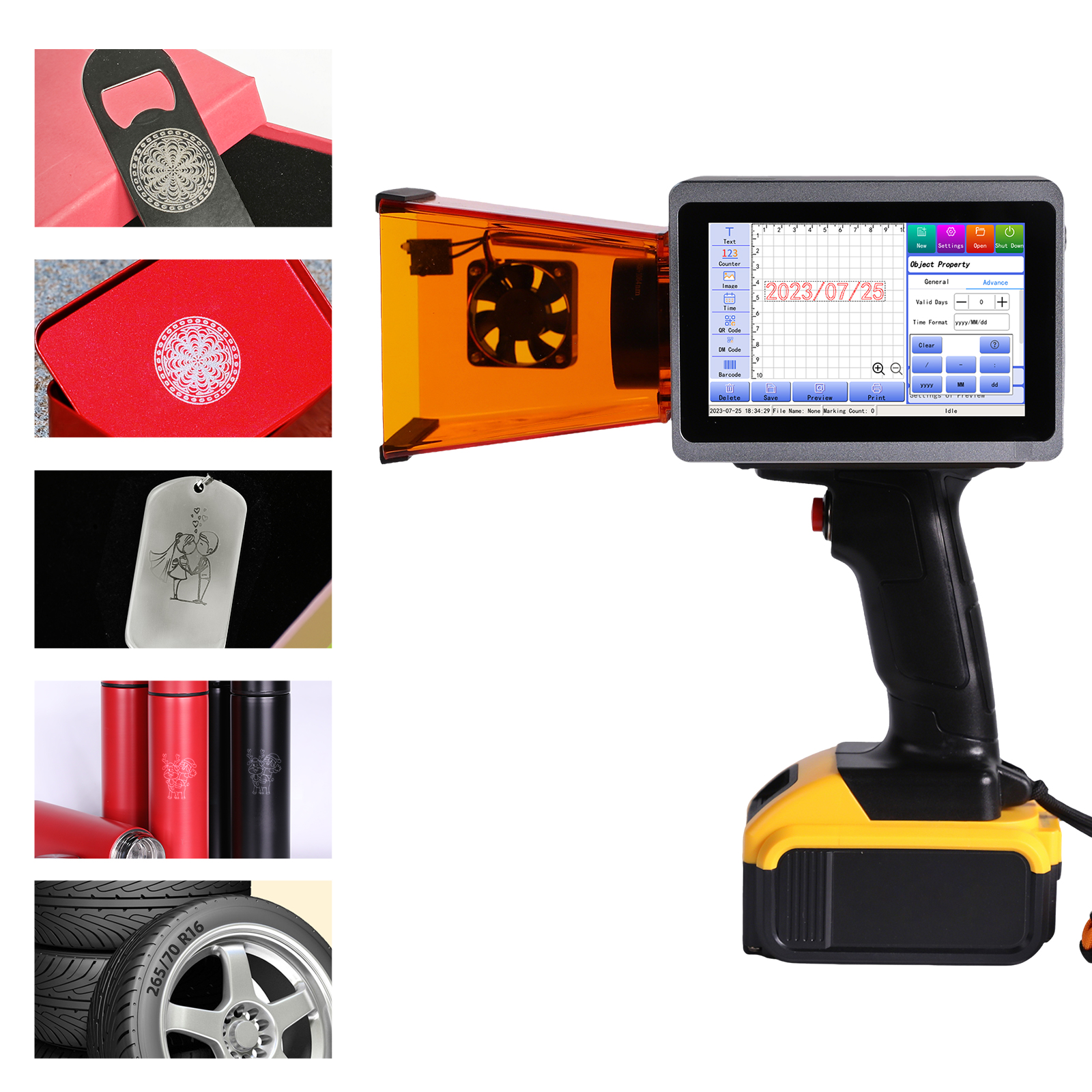 10W Handheld Portable Laser En - Industrial Laser Printing Machine review and price