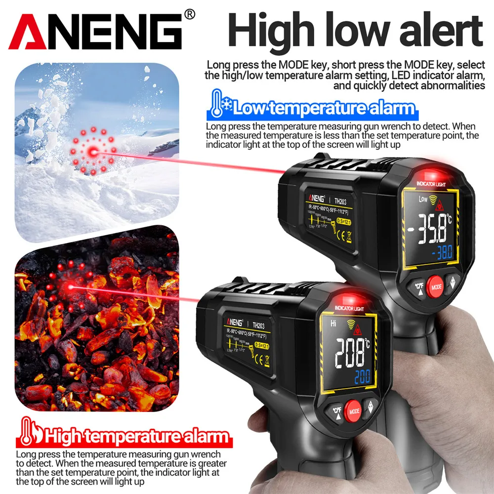 Infrared thermometer -50℃~600℃ - Industrial Infrared Laser review and price