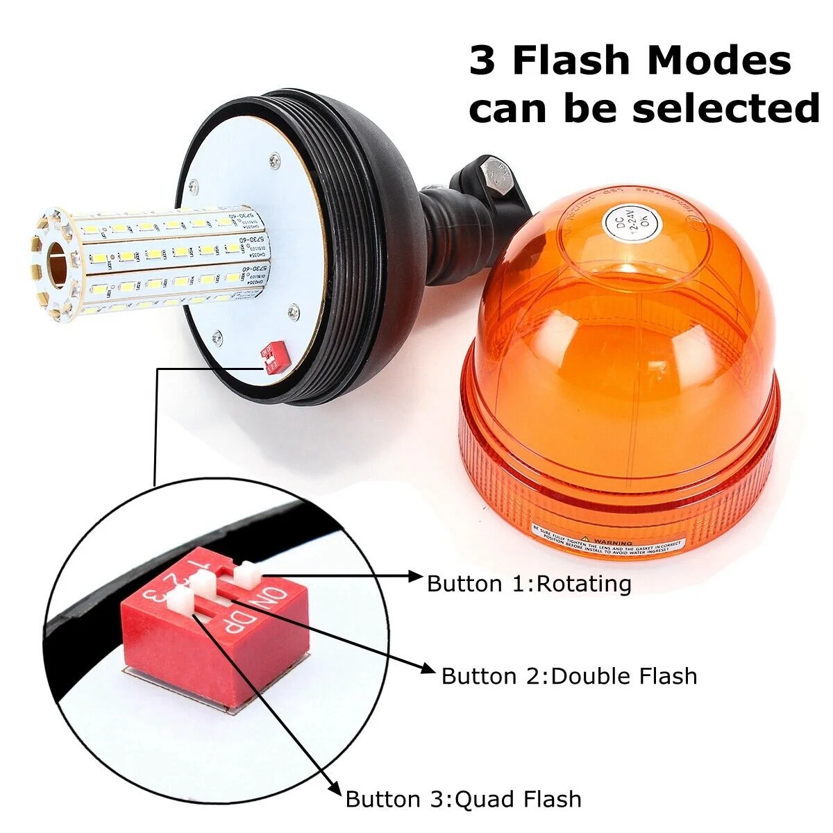 1/2pcs 12V 24V 60 LED Amber Tr - Industrial Laser Pointer 24V review and price