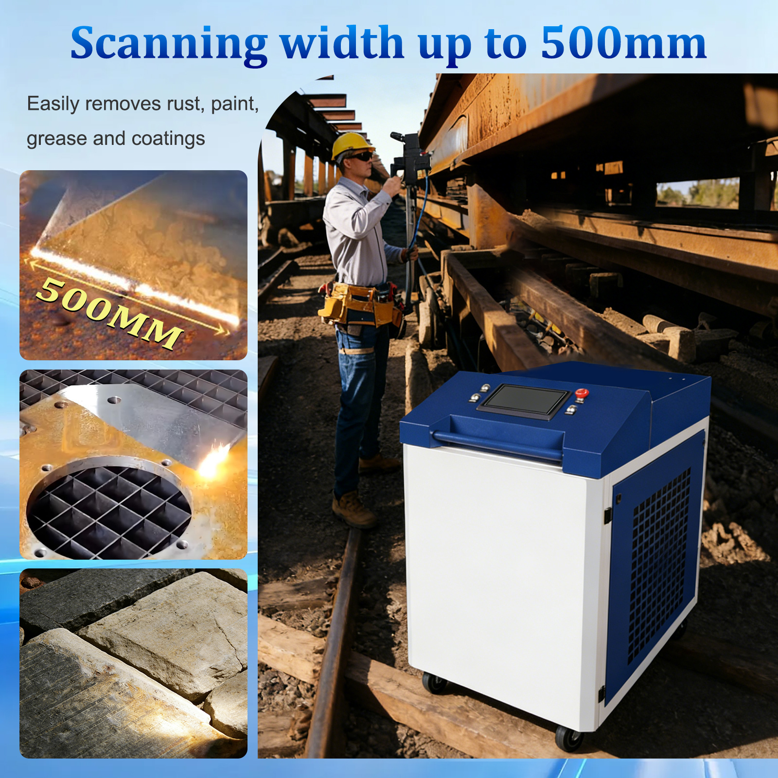 6000W Fiber Laser Cleaner 6000 - Industrial Laser Paint Remover review and price