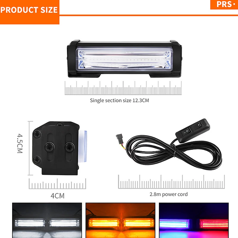 2Pcs COB Car Strobe Warning Li - Industrial Laser Pointer 24V review and price