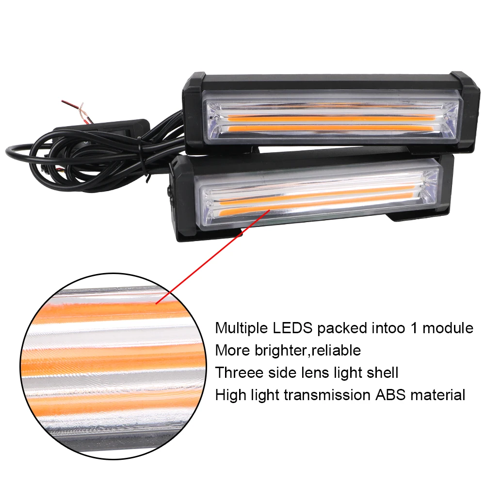 2Pcs COB Car Strobe Warning Li - Industrial Laser Pointer 24V review and price