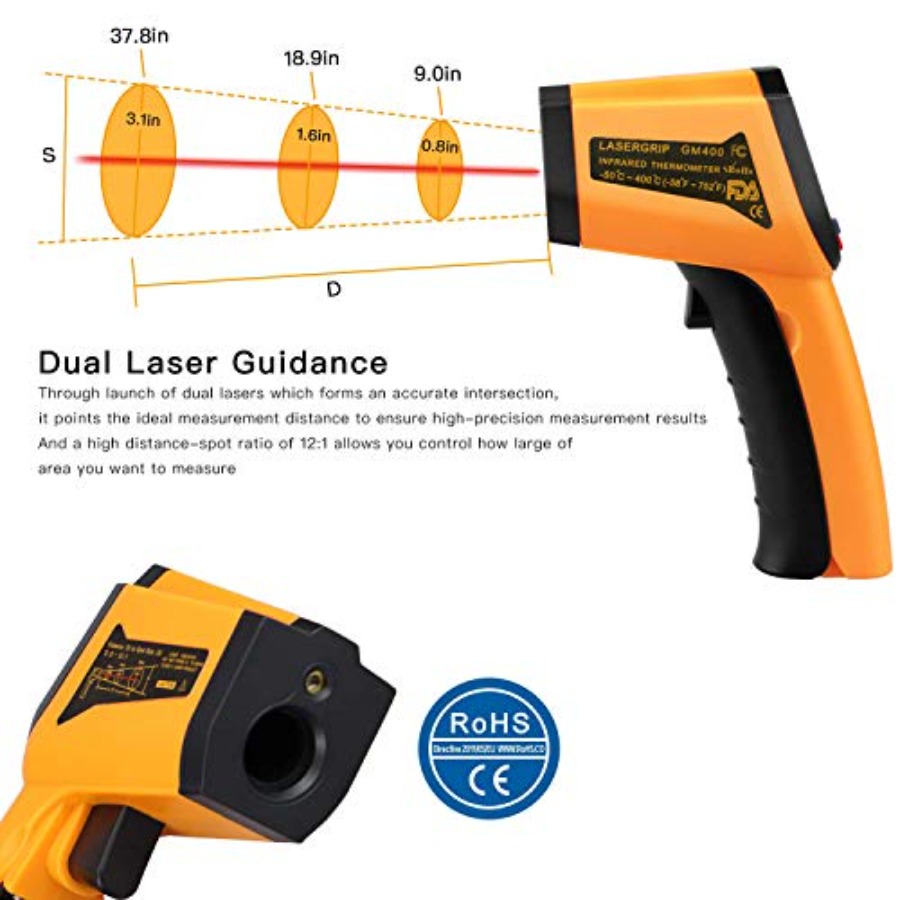 Laser Infrared Thermometer Non - Industrial Infrared Laser review and price