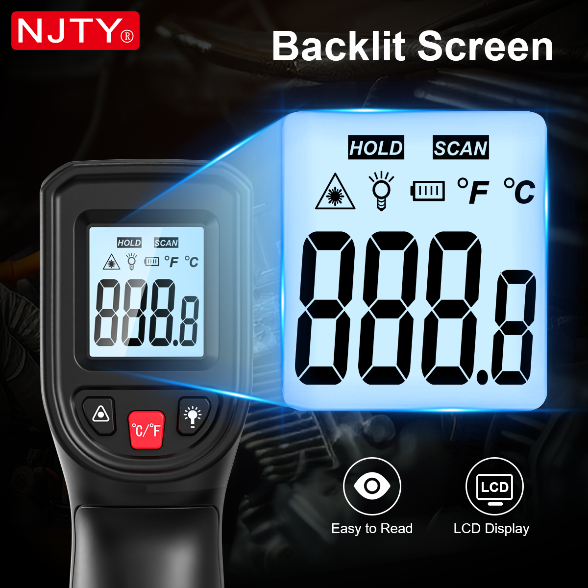 NJTY T600 Infrared Thermometer - Industrial Infrared Laser review and price