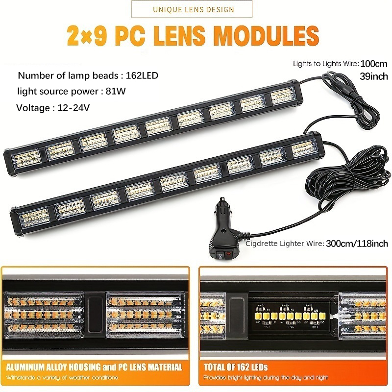 2in1 Car Emergency Light Bar W - Industrial Laser Pointer 24V review and price