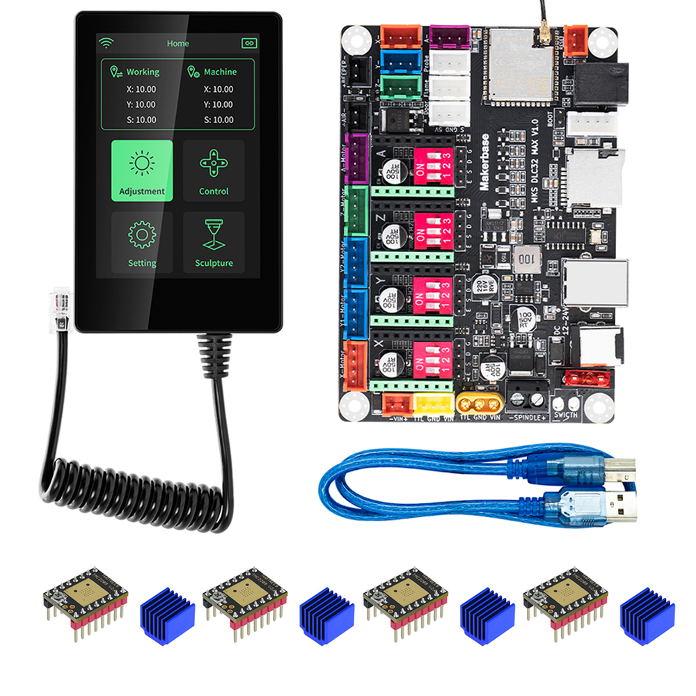 Makerbase MKS DLC32 MAX TMC220 - Controller Grbl Board review and price