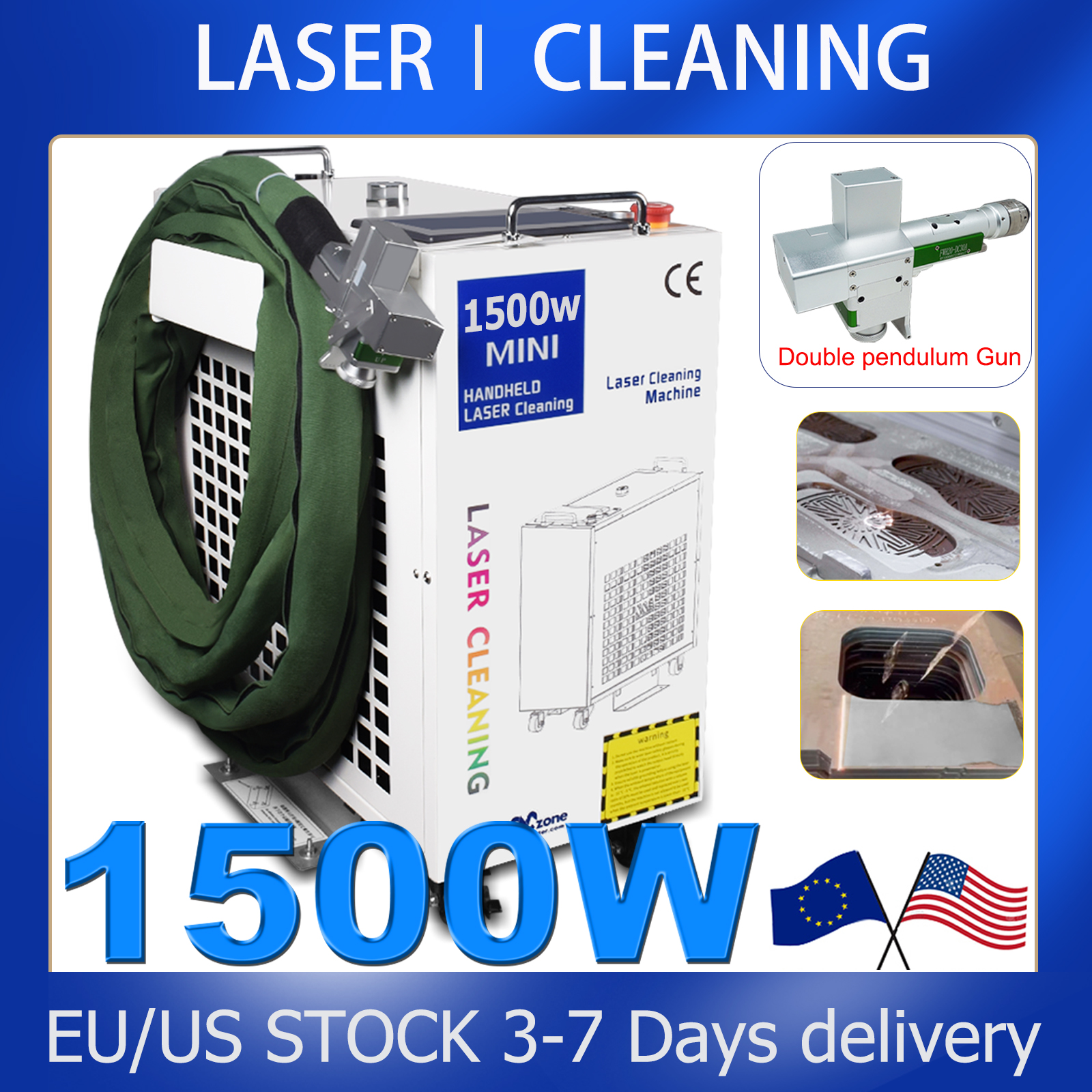 1500W Fiber Laser Cleaning Mac - Industrial Laser Paint Remover review and price